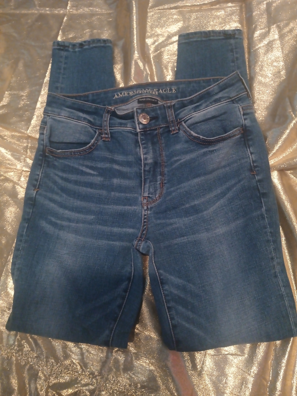 American Eagle Distressed Super Stretch X Jeans Size 4